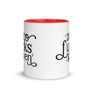 Zero Fuck Given Mug with Color Inside-Phoenix Styles