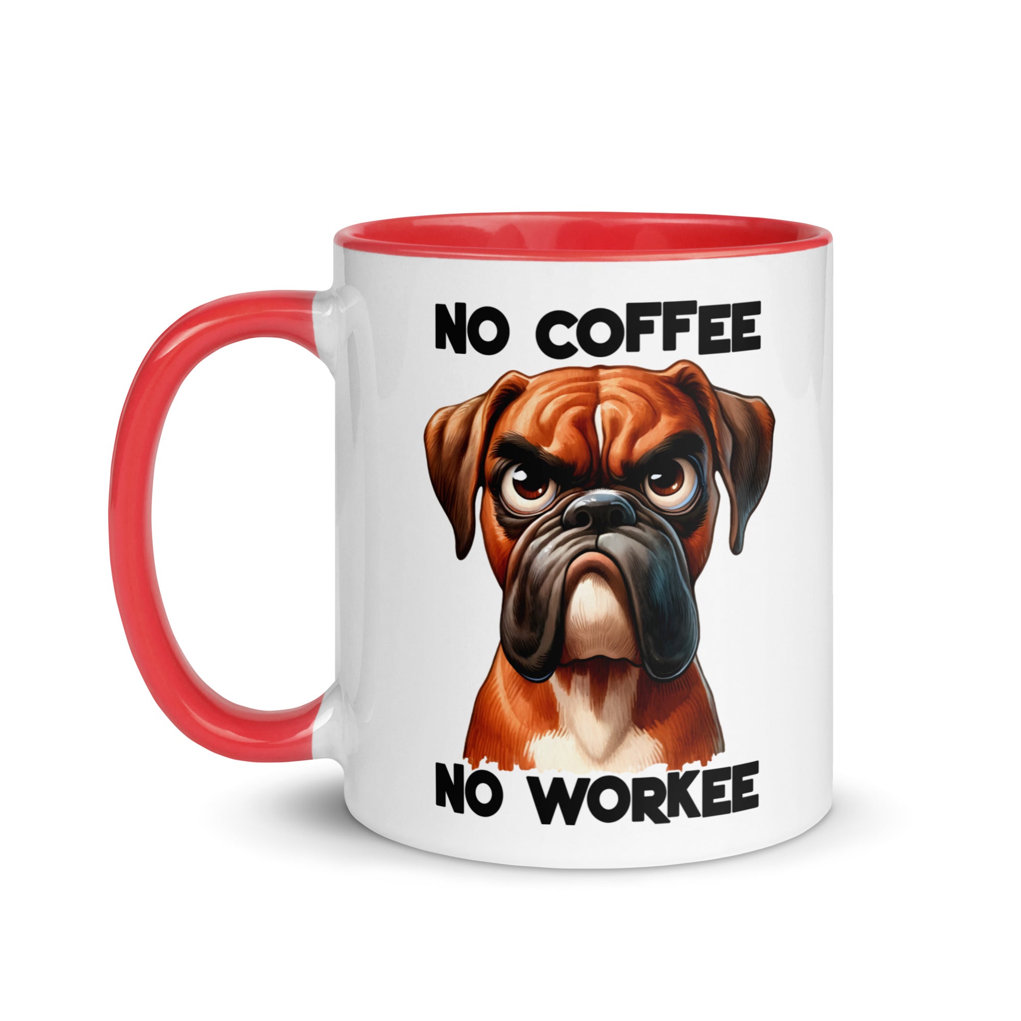 No Coffee No Workee- Bull Dog Mug-Phoenix Styles