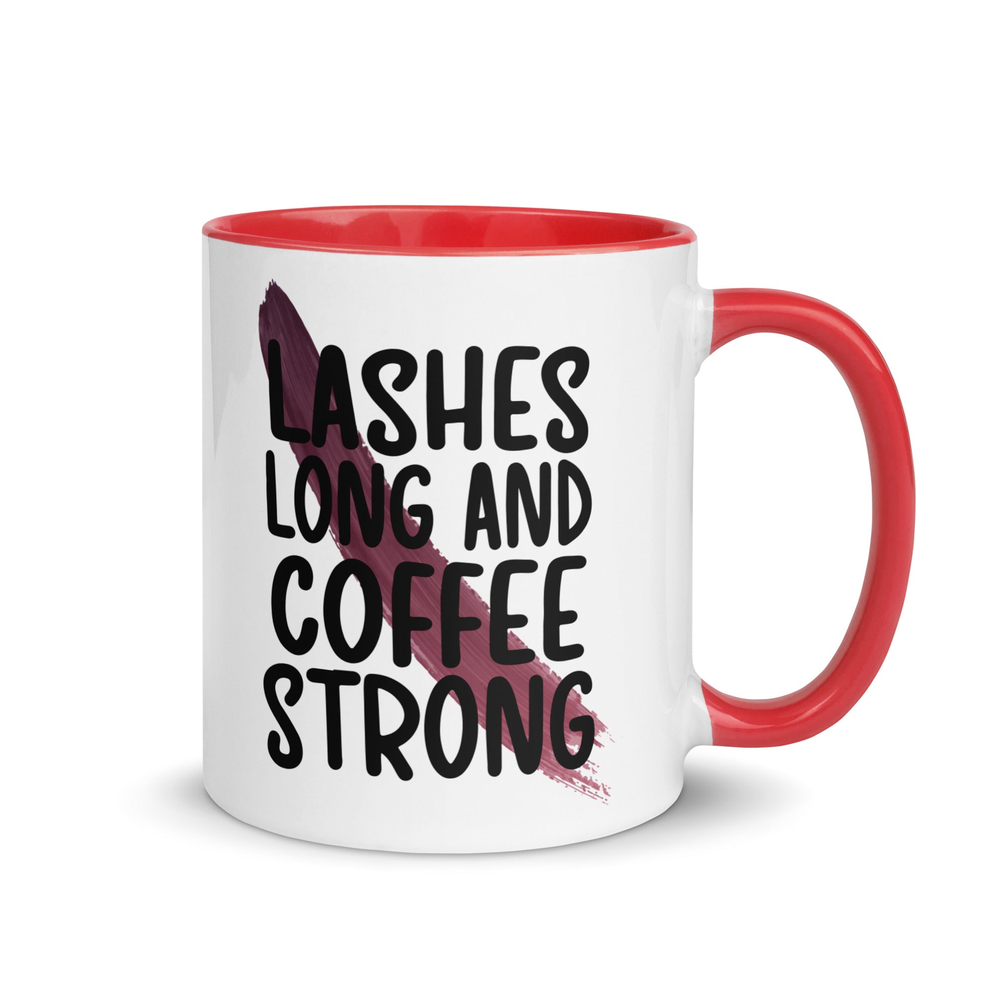 Lashes Long and Coffee Strong Mug-Phoenix Styles