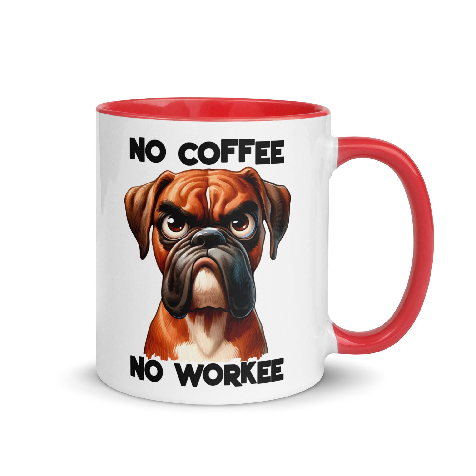 No Coffee No Workee- Bull Dog Mug-Phoenix Styles