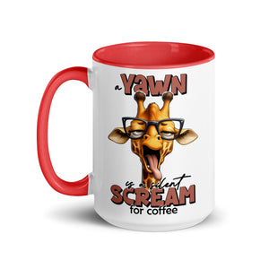 Yawn is a Silent Scream for Coffee Mug-Phoenix Styles