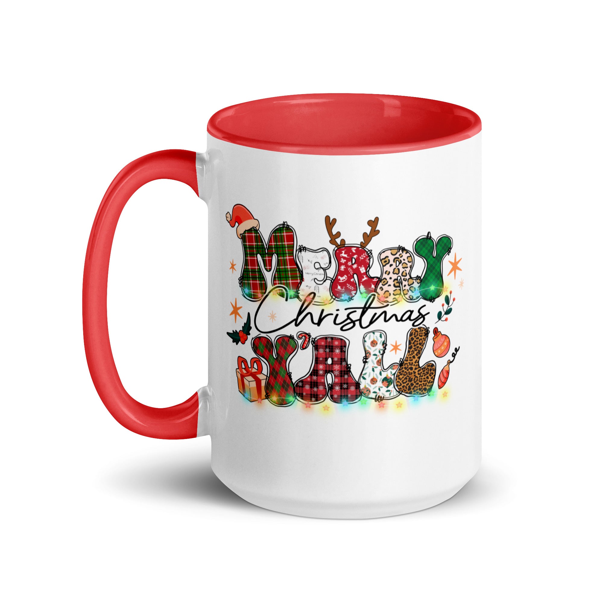 Merry Christmas Yall Mug with Color Inside-Phoenix Styles