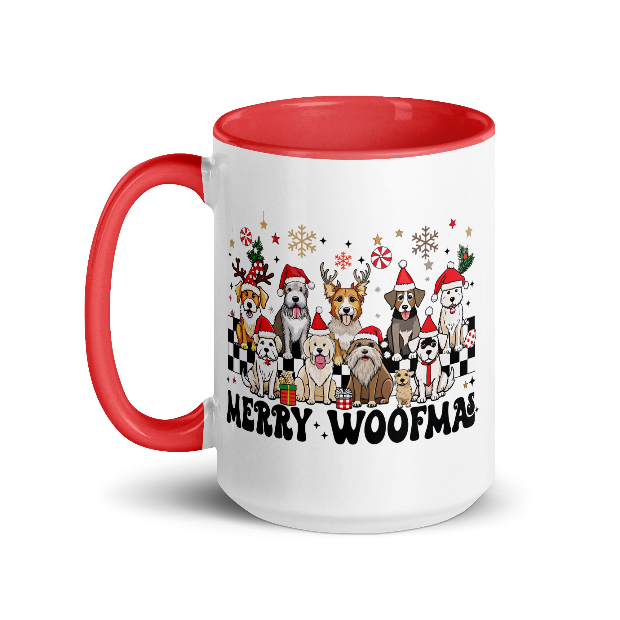 Merry Woofmas Mug with Color Inside-Phoenix Styles