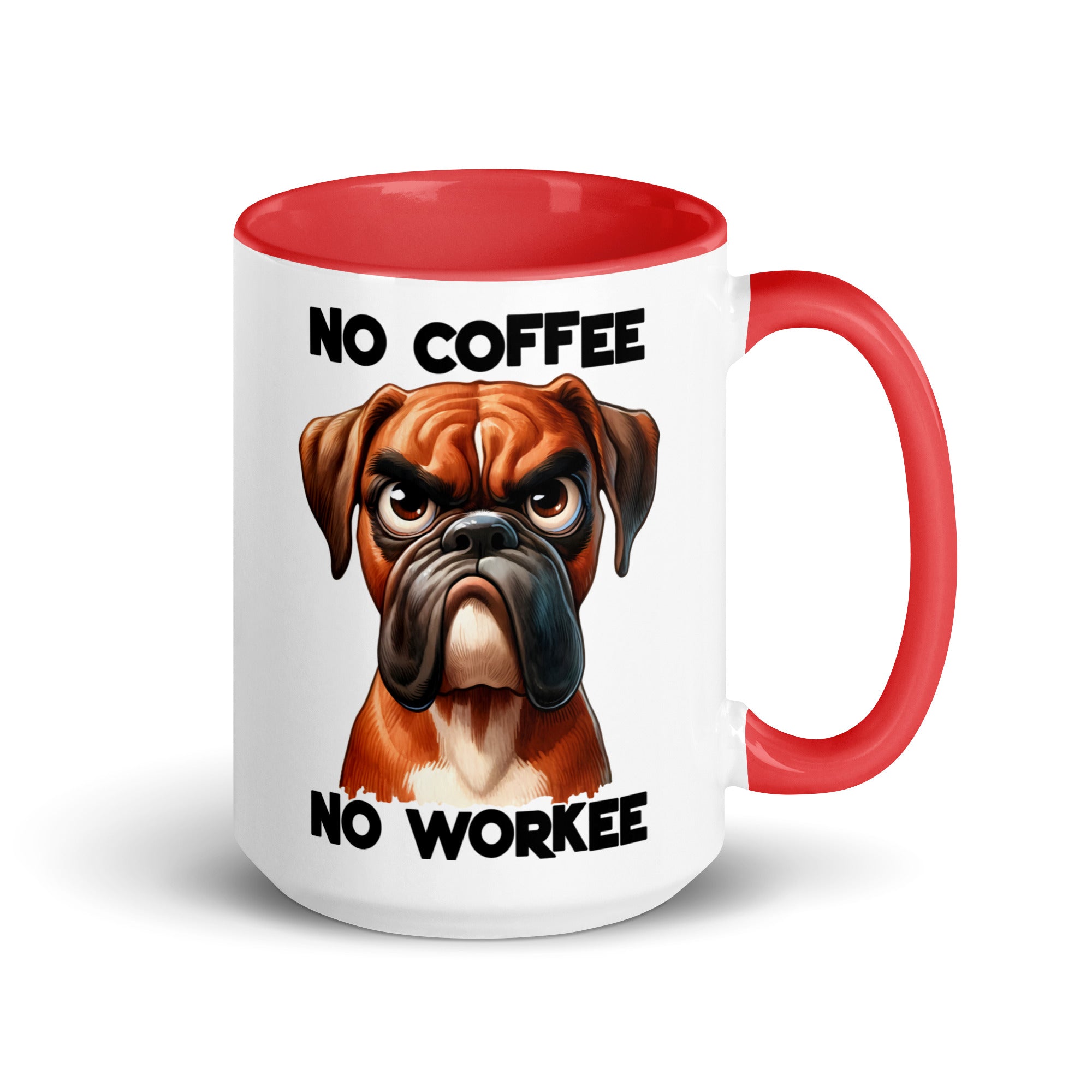 No Coffee No Workee- Bull Dog Mug-Phoenix Styles