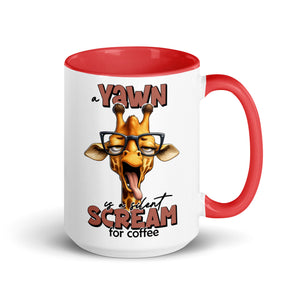 Yawn is a Silent Scream for Coffee Mug-Phoenix Styles