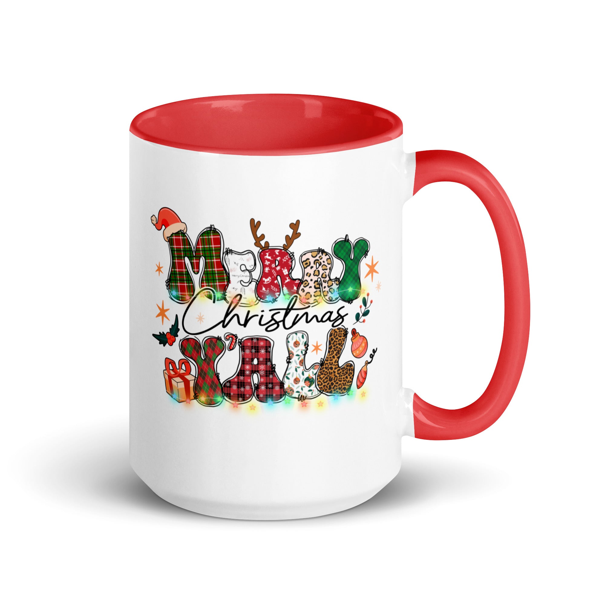 Merry Christmas Yall Mug with Color Inside-Phoenix Styles