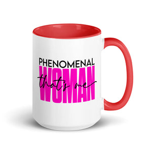 Phenomenal Woman Mug with Color Inside-Phoenix Styles