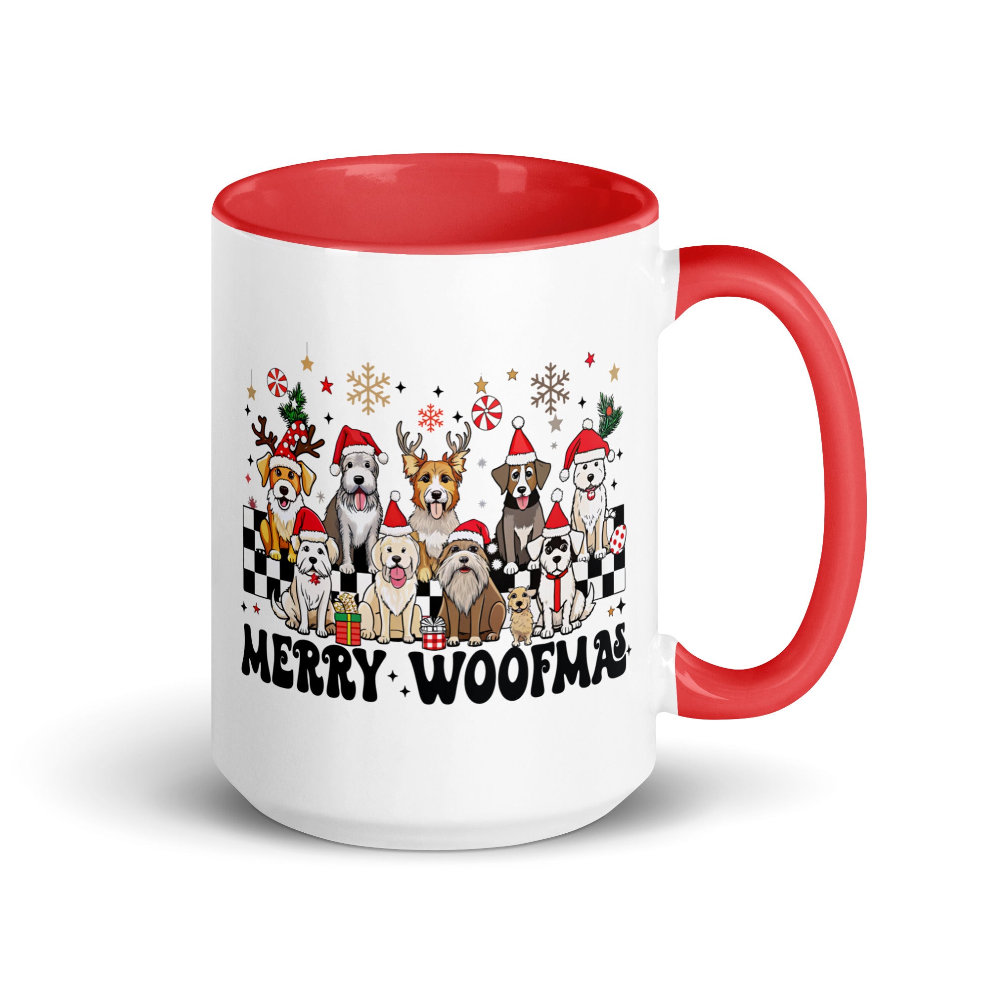 Merry Woofmas Mug with Color Inside-Phoenix Styles