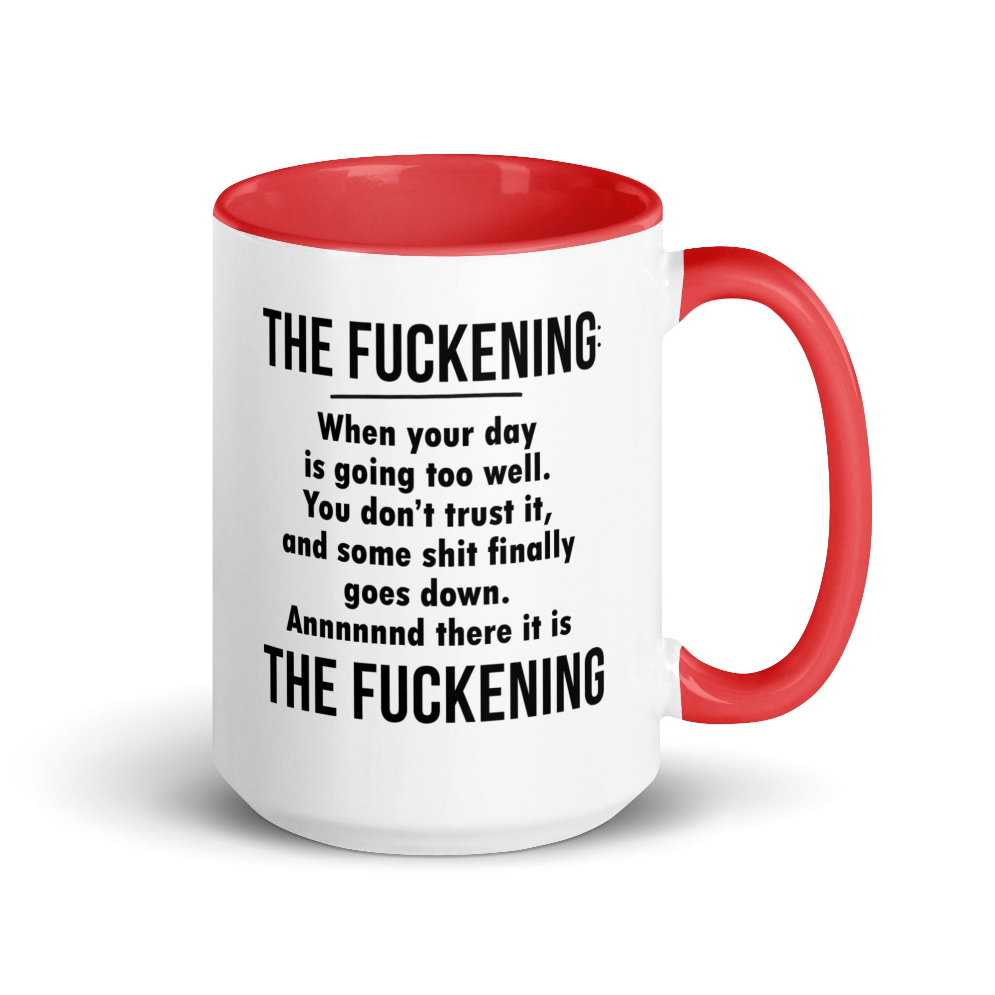 FUCKENING Mug with Color Inside-Phoenix Styles