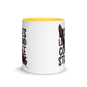 Lashes Long and Coffee Strong Mug-Phoenix Styles