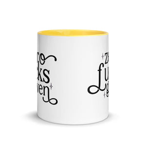 Zero Fuck Given Mug with Color Inside-Phoenix Styles