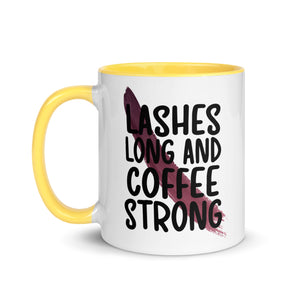 Lashes Long and Coffee Strong Mug-Phoenix Styles