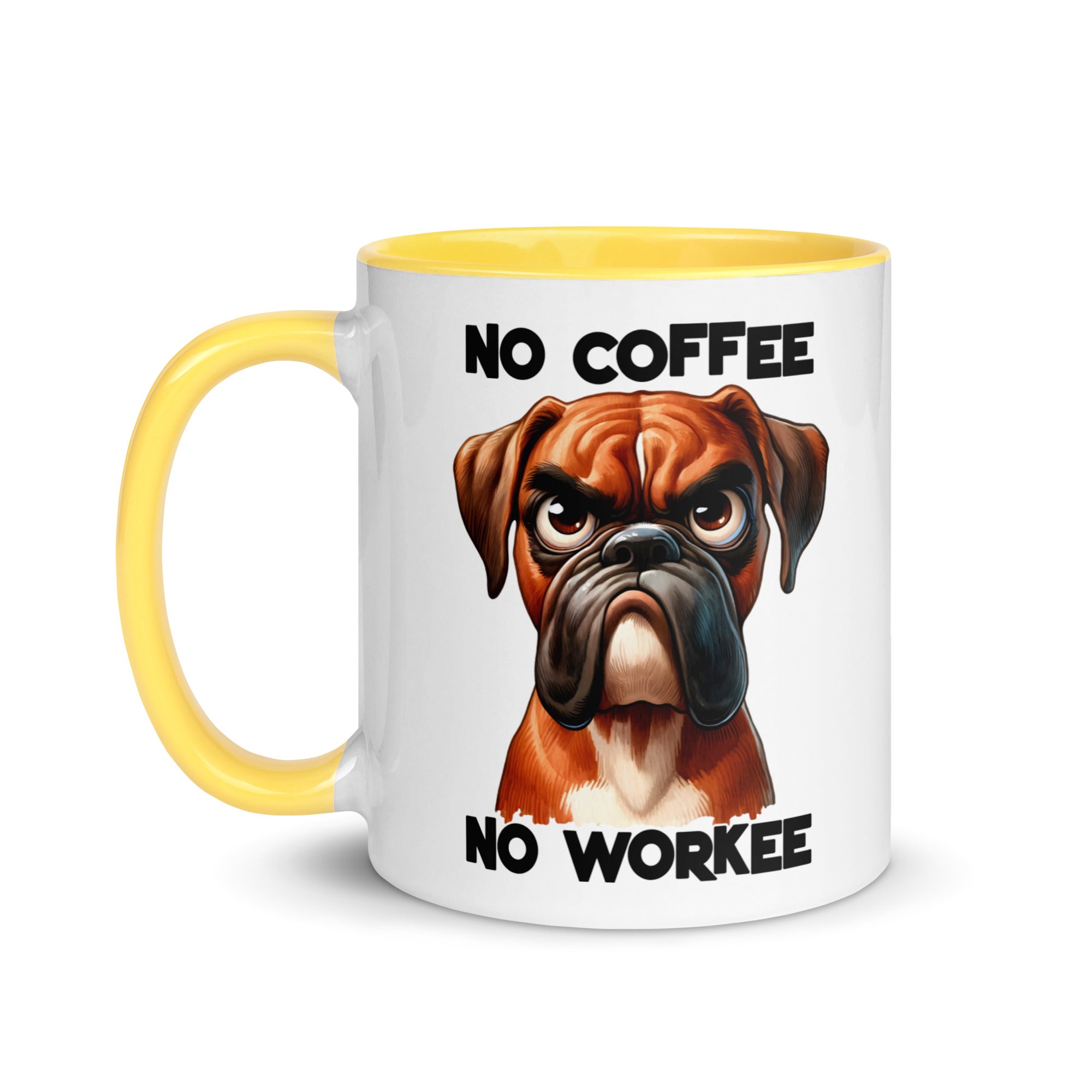 No Coffee No Workee- Bull Dog Mug-Phoenix Styles