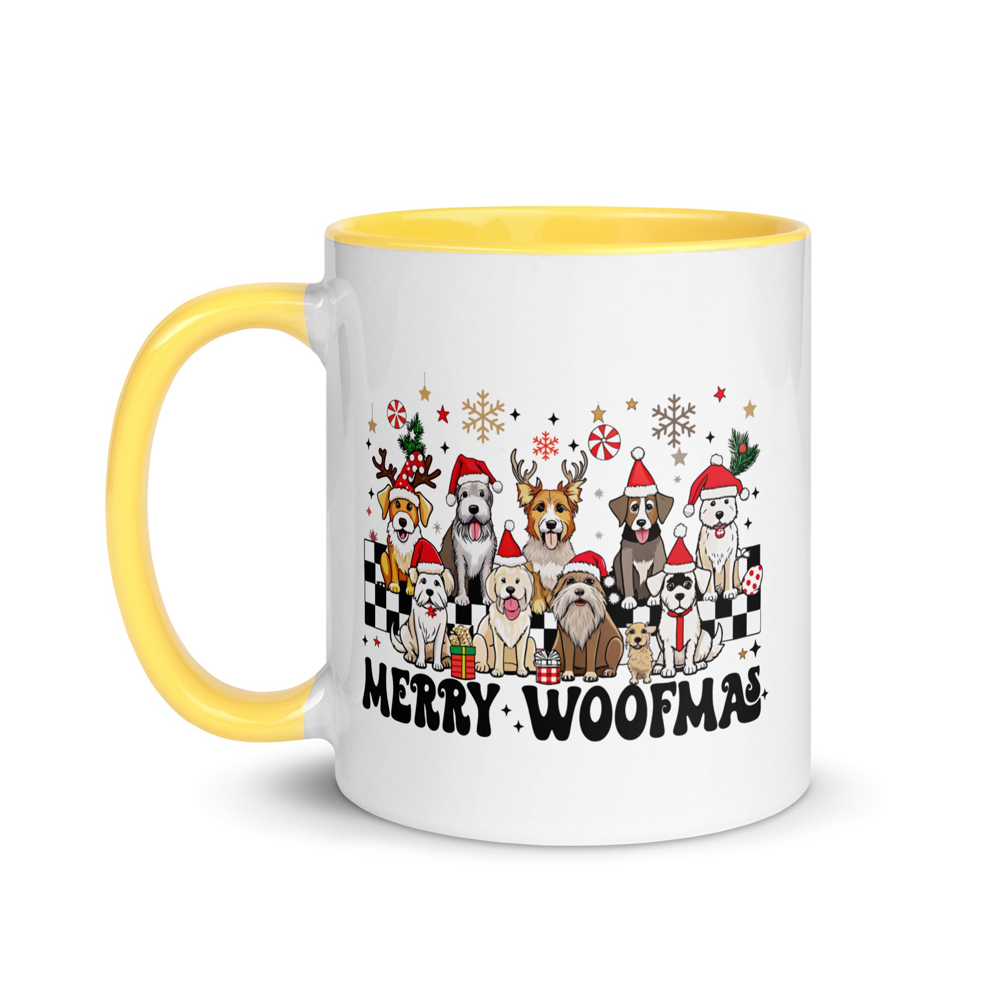 Merry Woofmas Mug with Color Inside-Phoenix Styles