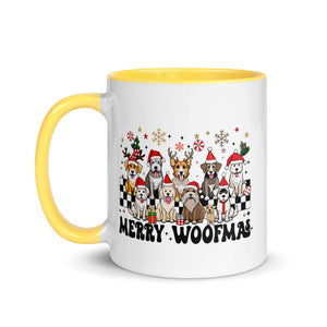 Merry Woofmas Mug with Color Inside-Phoenix Styles