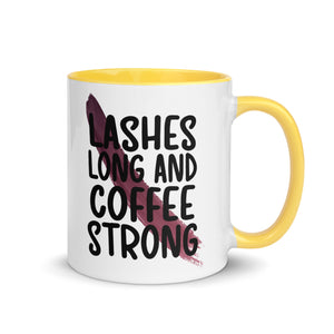 Lashes Long and Coffee Strong Mug-Phoenix Styles