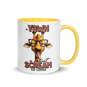 Yawn is a Silent Scream for Coffee Mug-Phoenix Styles