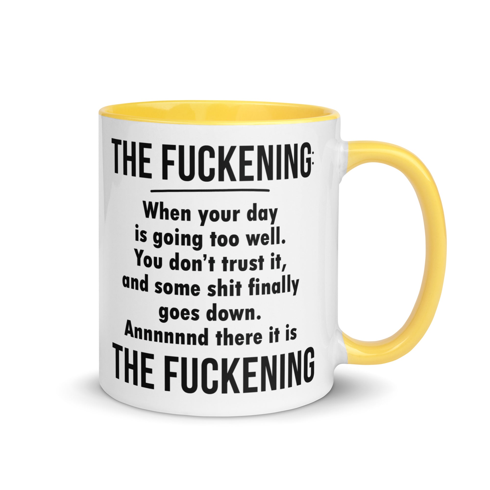 FUCKENING Mug with Color Inside-Phoenix Styles