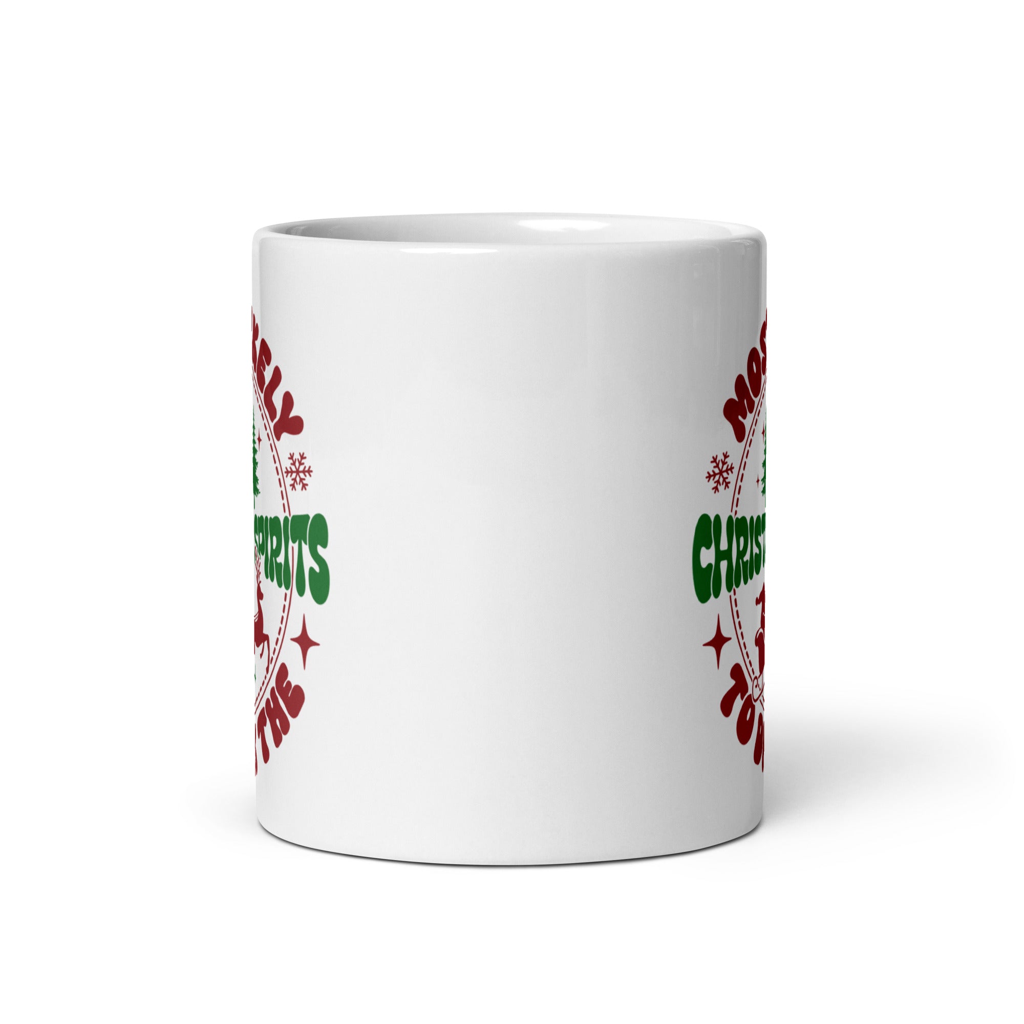 Most Likely to Drink the Christmas Spirirt White glossy mug-Phoenix Styles