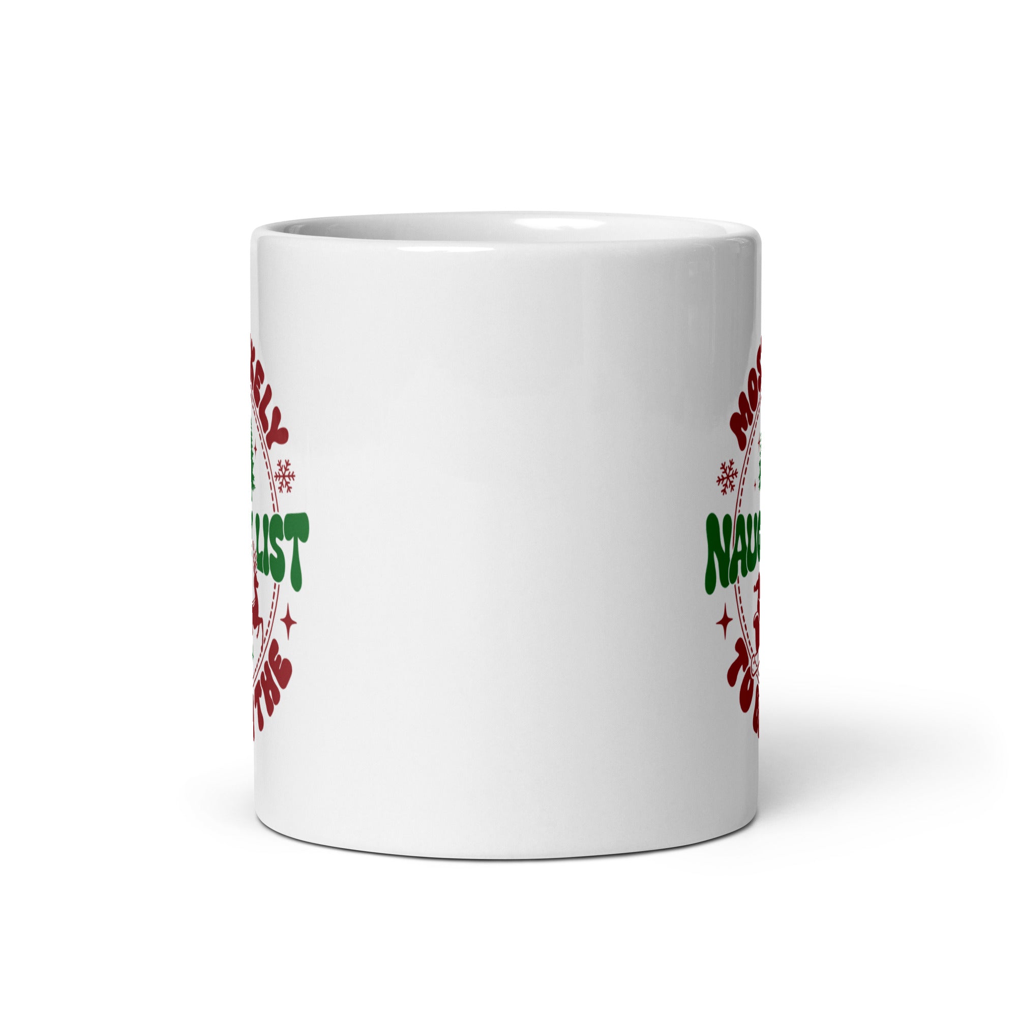 Most Likely To Be On The Naughty List White glossy mug-Phoenix Styles