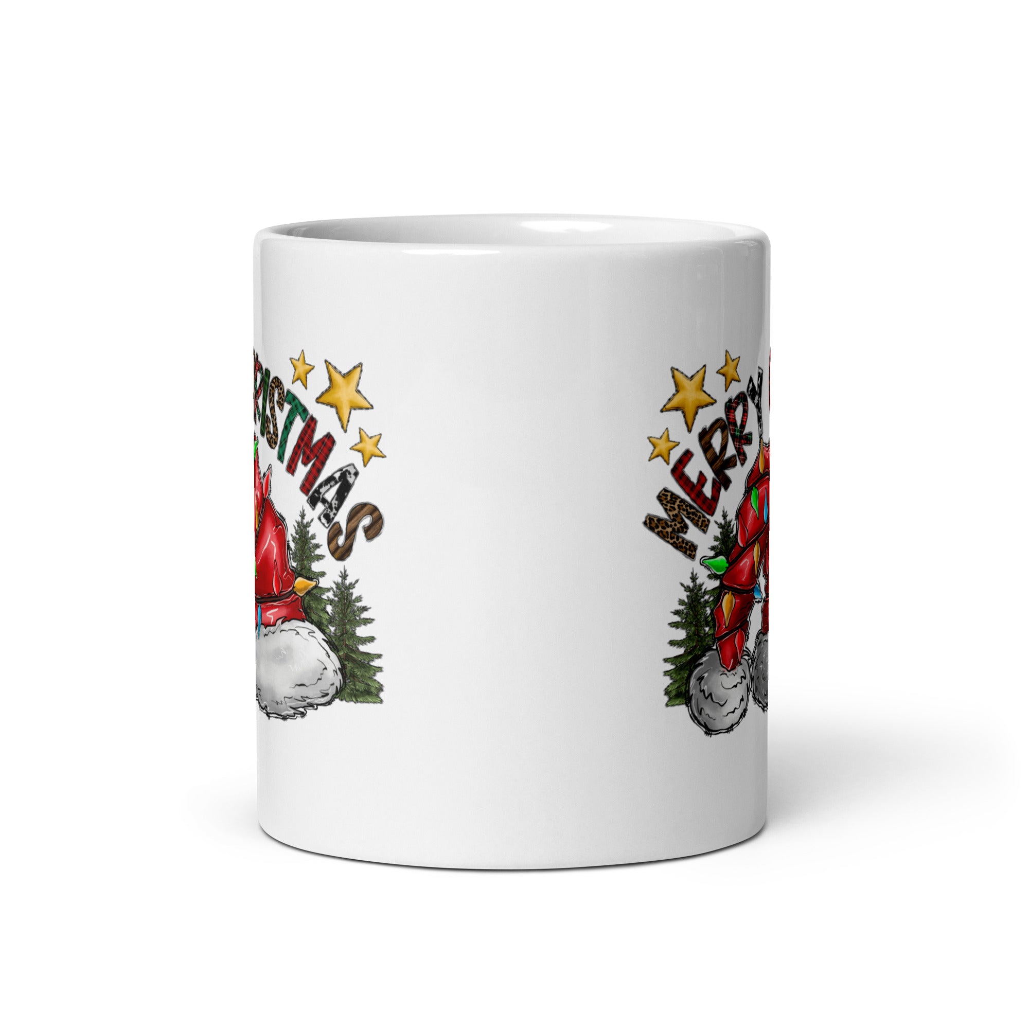 Merry Xmas White glossy mug-Phoenix Styles