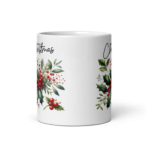 Merry Chritsmas White glossy mug-Phoenix Styles