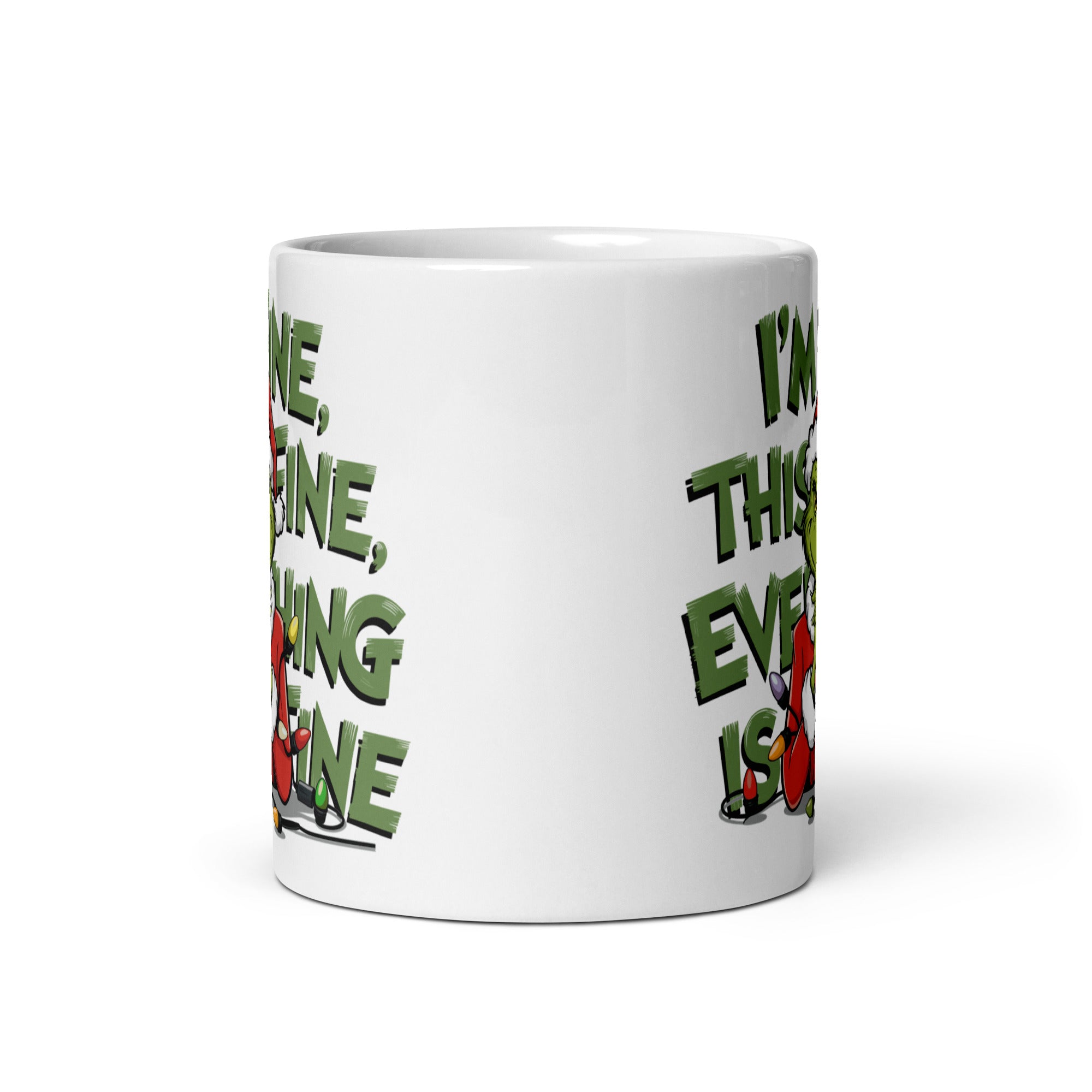 I'M Fine White glossy mug-Phoenix Styles