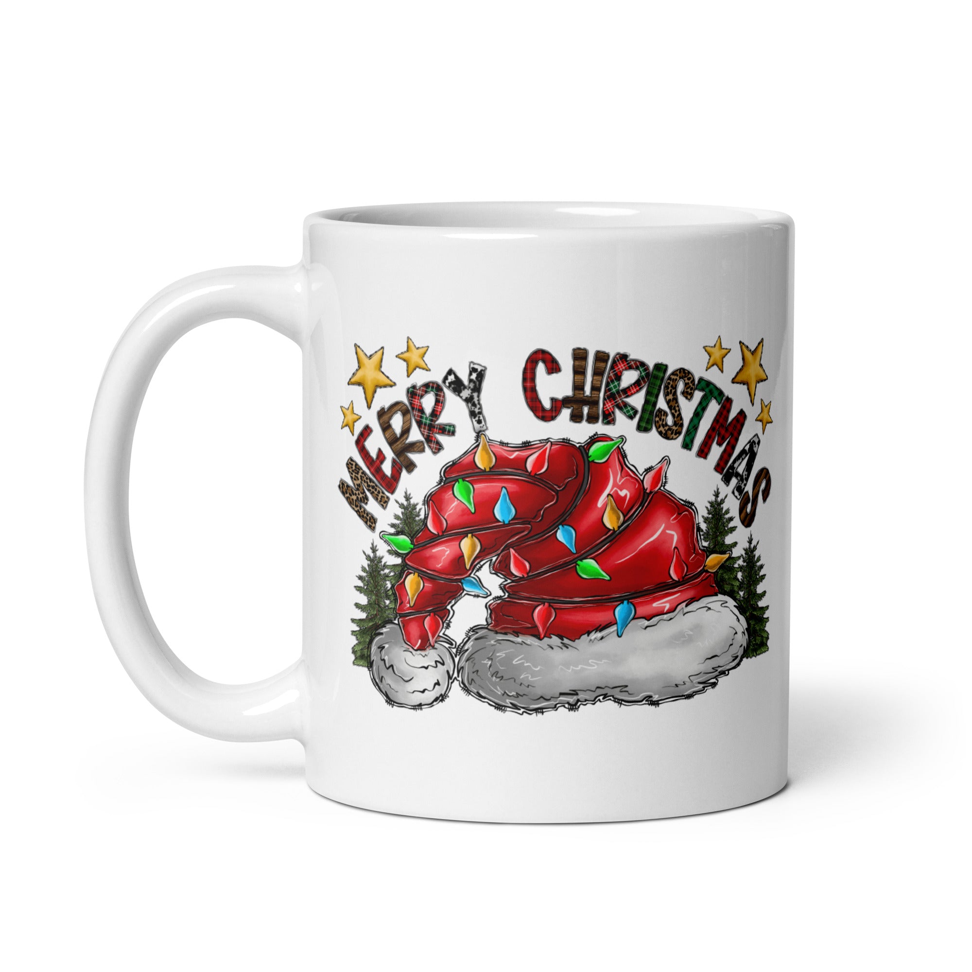 Merry Xmas White glossy mug-Phoenix Styles