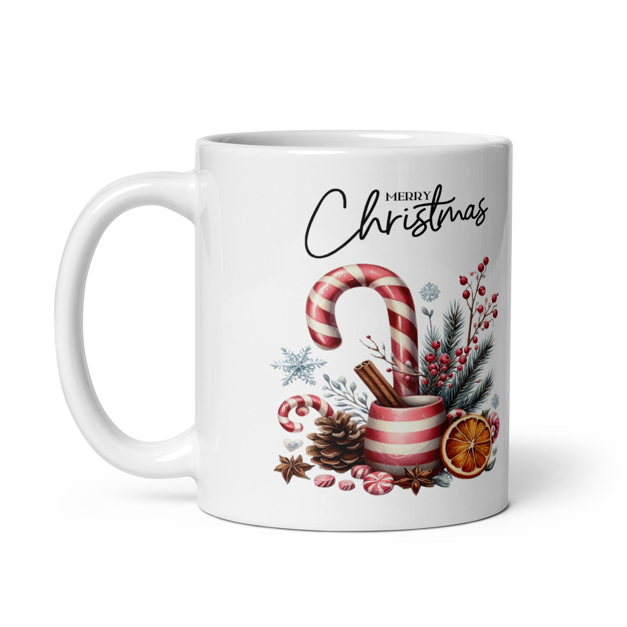 Merry Christmas Glossy Mug-Phoenix Styles