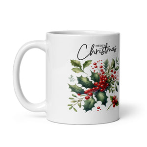 Merry Chritsmas White glossy mug-Phoenix Styles