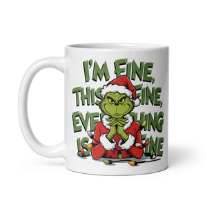 I'M Fine White glossy mug-Phoenix Styles