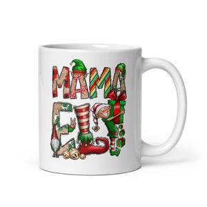 Mama Elf White glossy mug-Phoenix Styles