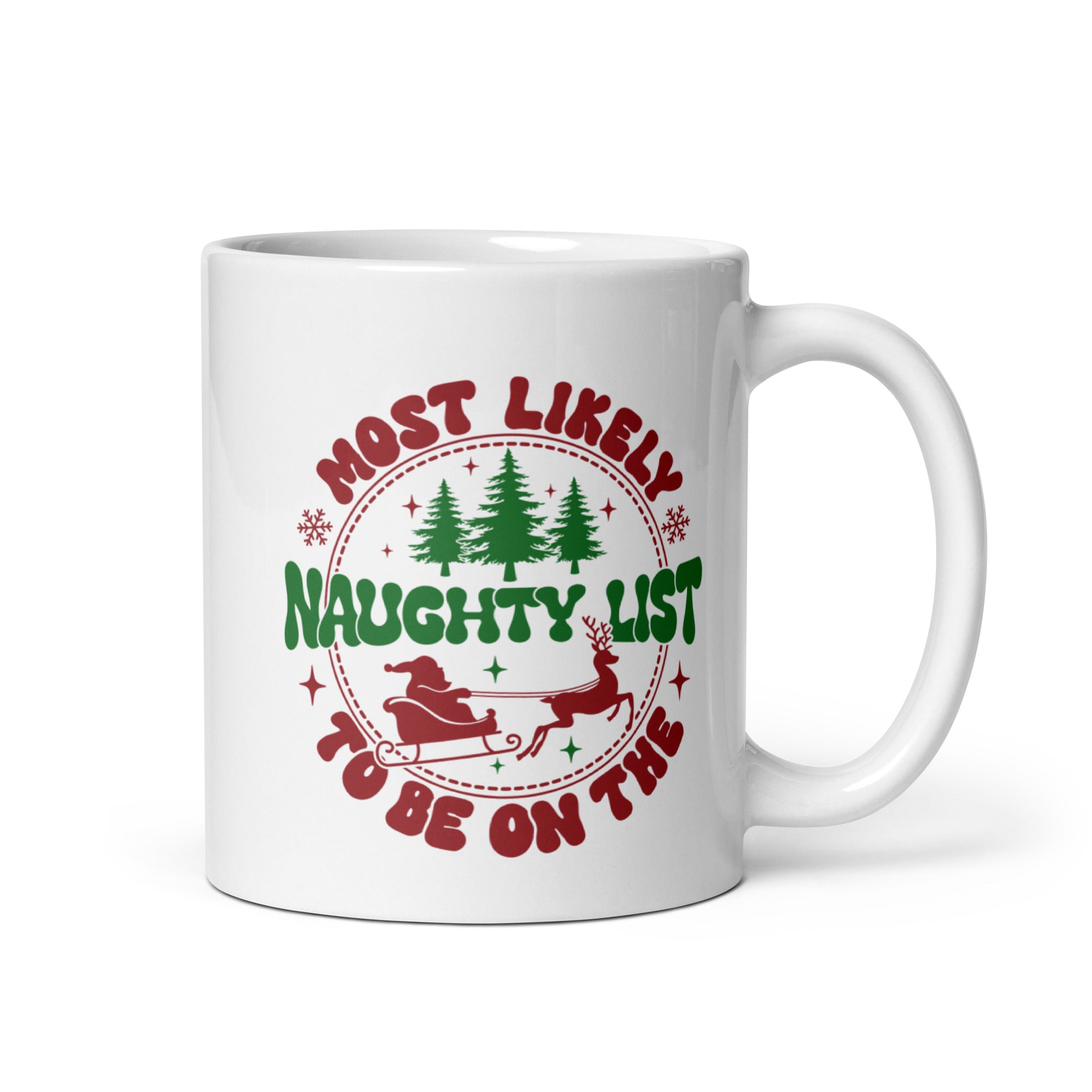 Most Likely To Be On The Naughty List White glossy mug-Phoenix Styles