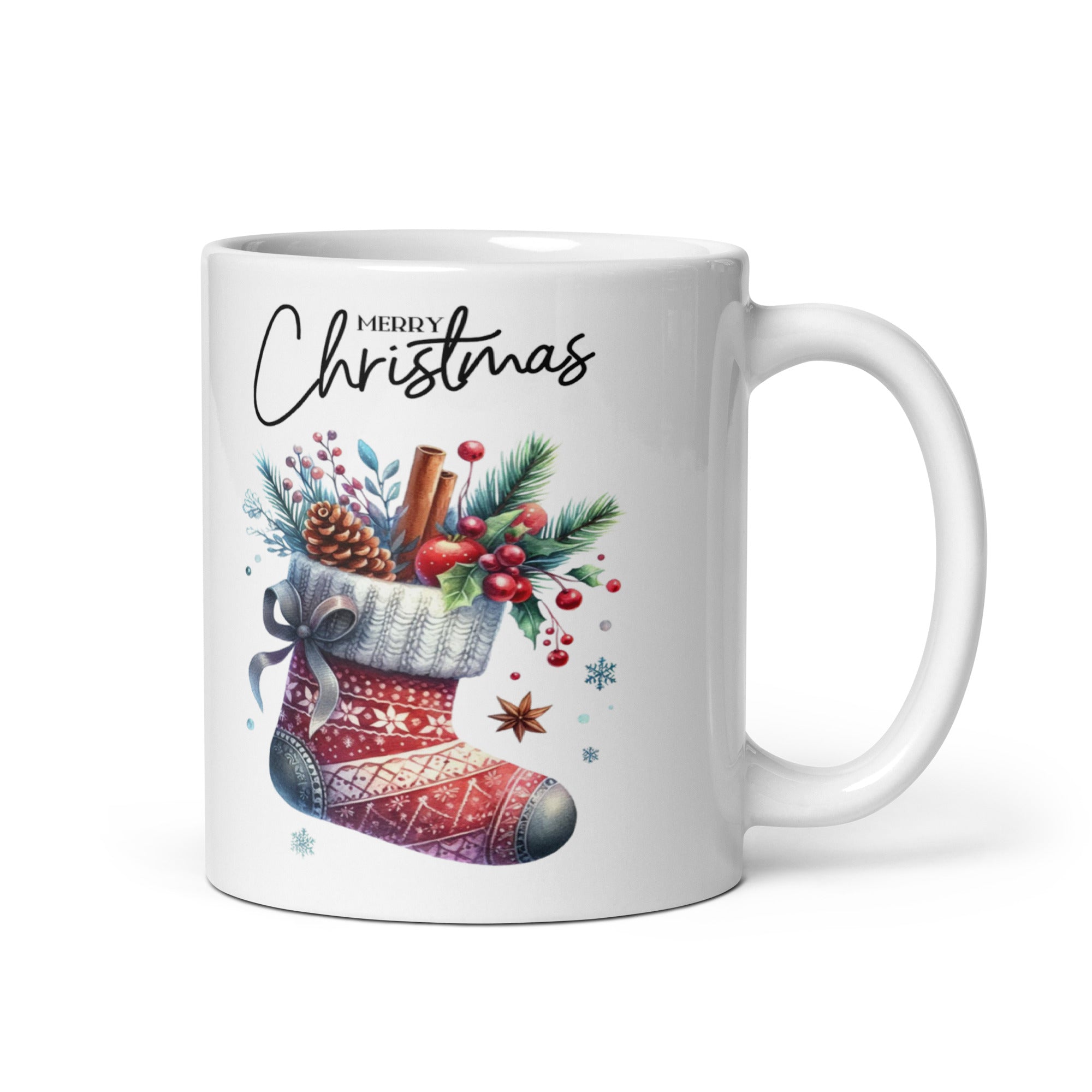 Merry Christmas glossy mug-Phoenix Styles