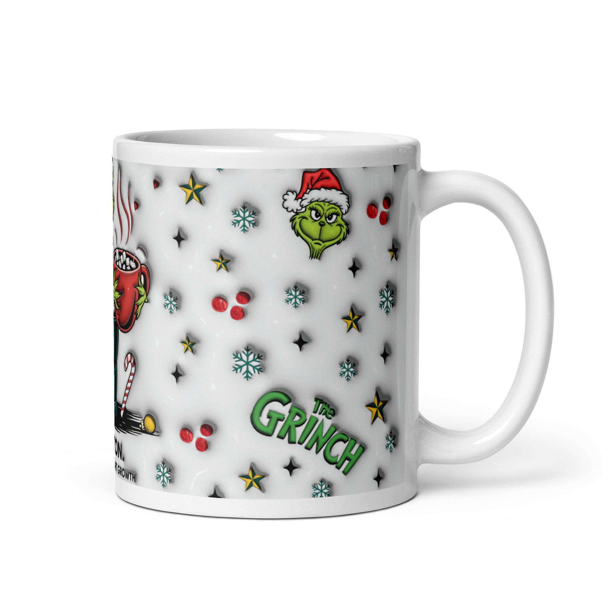 Caution: May Cause Heart Growth White glossy mug-Phoenix Styles