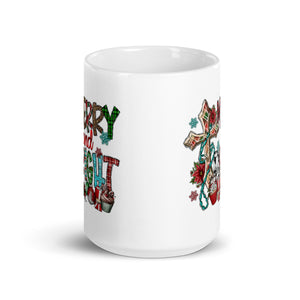 Merry and Bright White glossy mug-Phoenix Styles