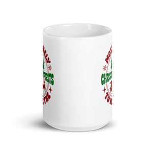 Most Likely to Drink the Christmas Spirirt White glossy mug-Phoenix Styles