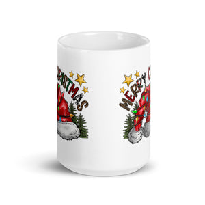 Merry Xmas White glossy mug-Phoenix Styles