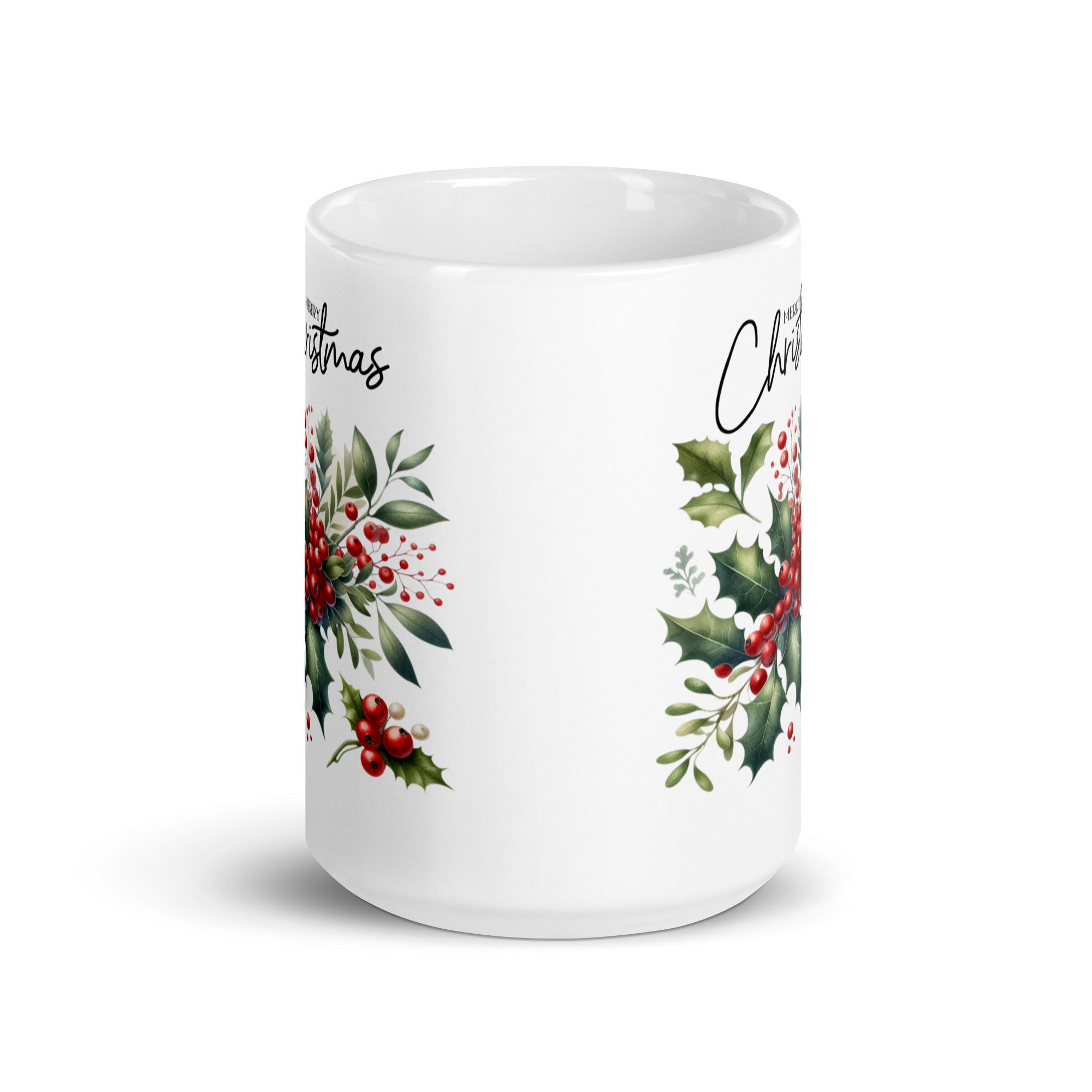 Merry Chritsmas White glossy mug-Phoenix Styles