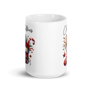 Merry Christmas White glossy mug-Phoenix Styles