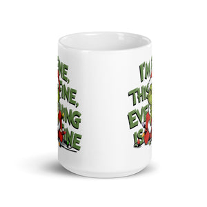 I'M Fine White glossy mug-Phoenix Styles