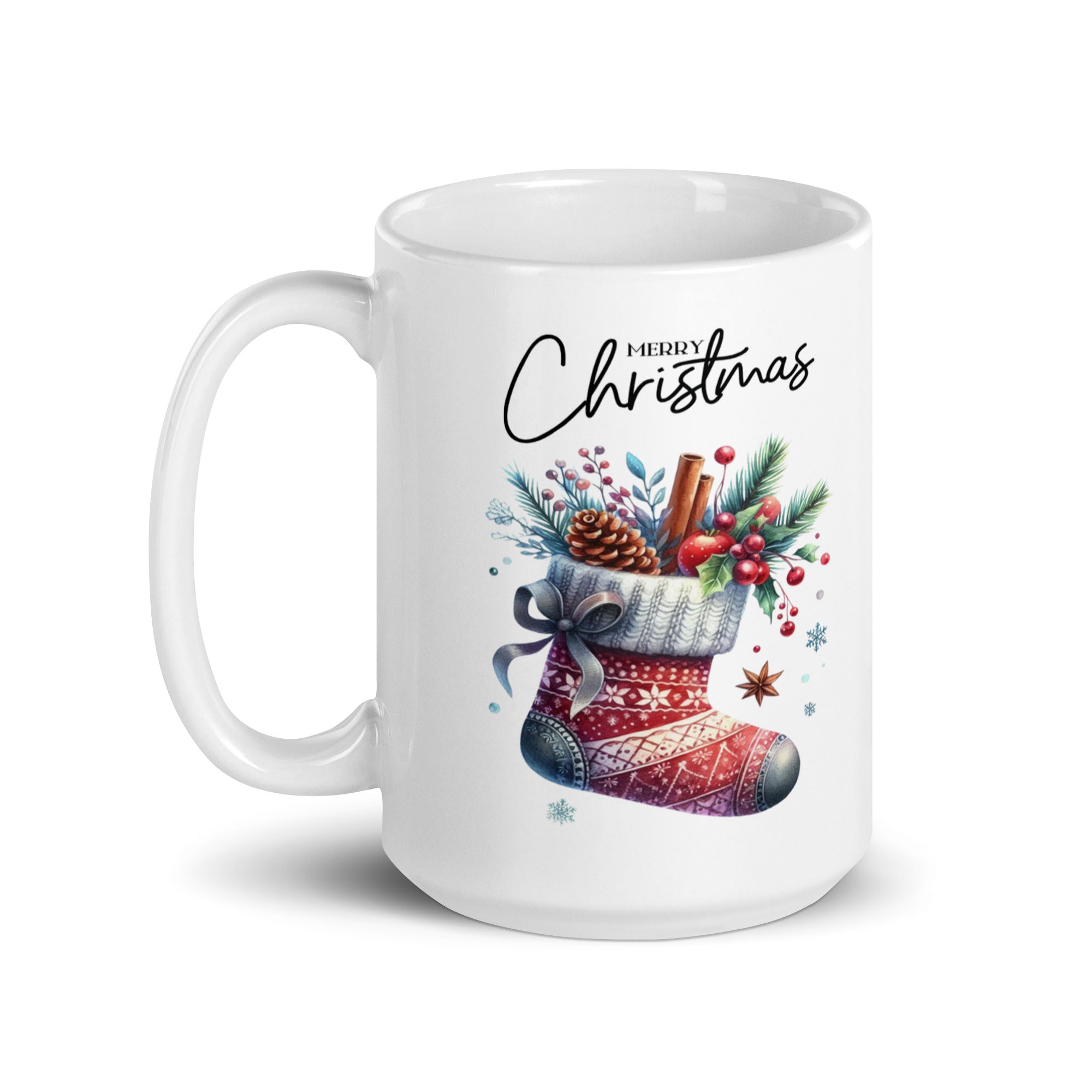 Merry Christmas glossy mug-Phoenix Styles