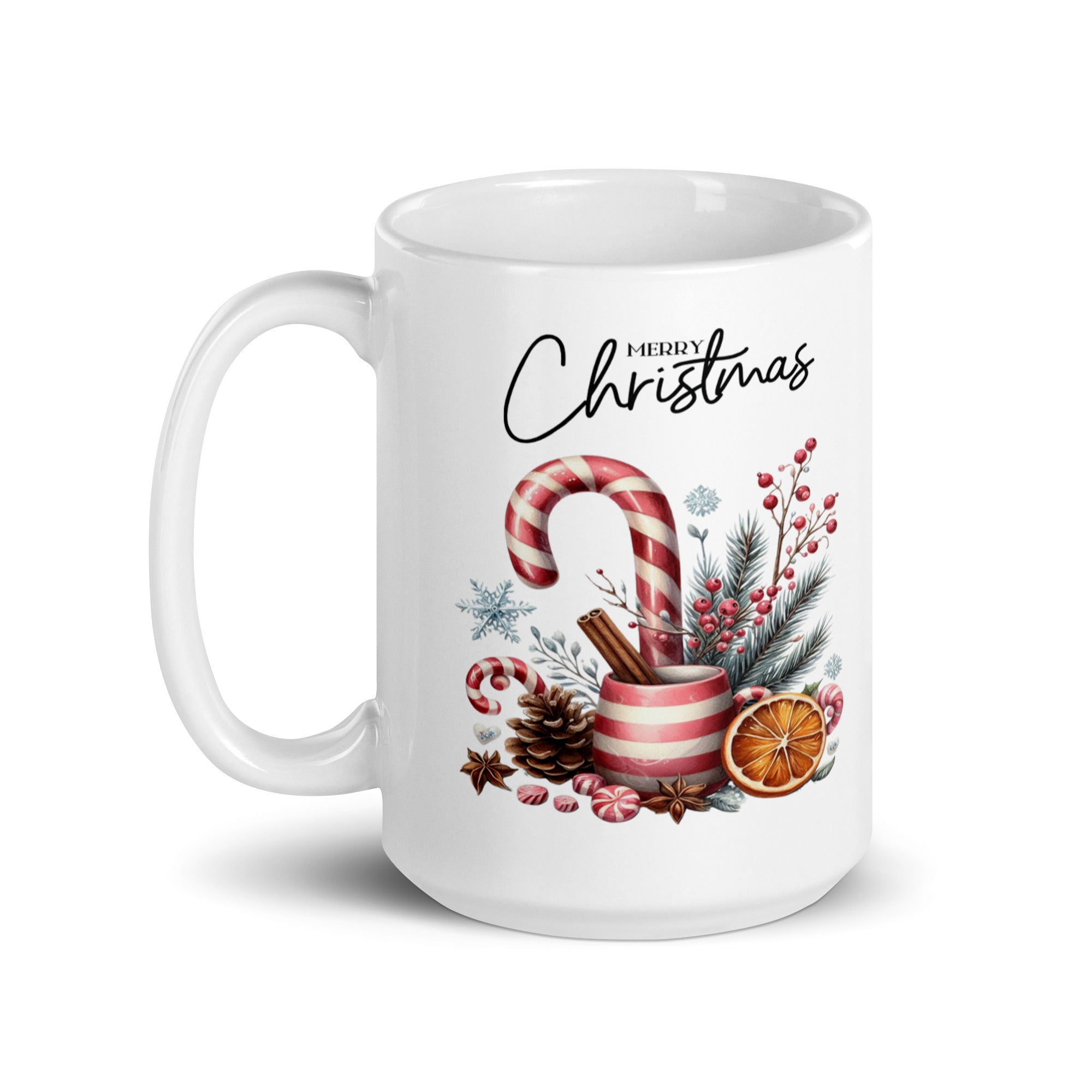 Merry Christmas Glossy Mug-Phoenix Styles