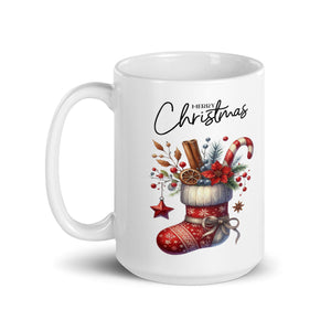 Merry Christmas White glossy mug-Phoenix Styles