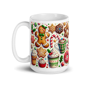 Christmas Gingerbread White glossy mug-Phoenix Styles