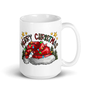 Merry Xmas White glossy mug-Phoenix Styles