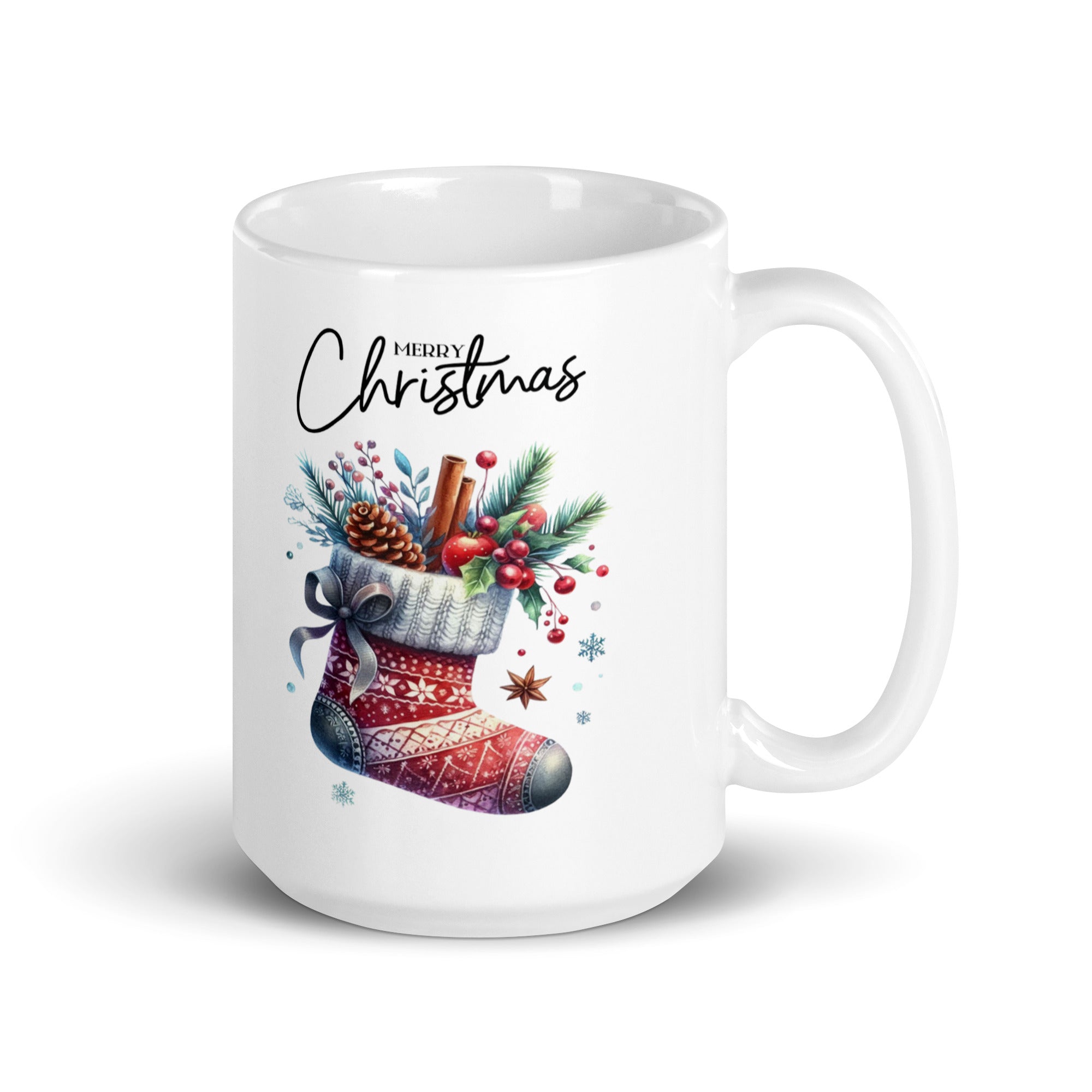 Merry Christmas glossy mug-Phoenix Styles