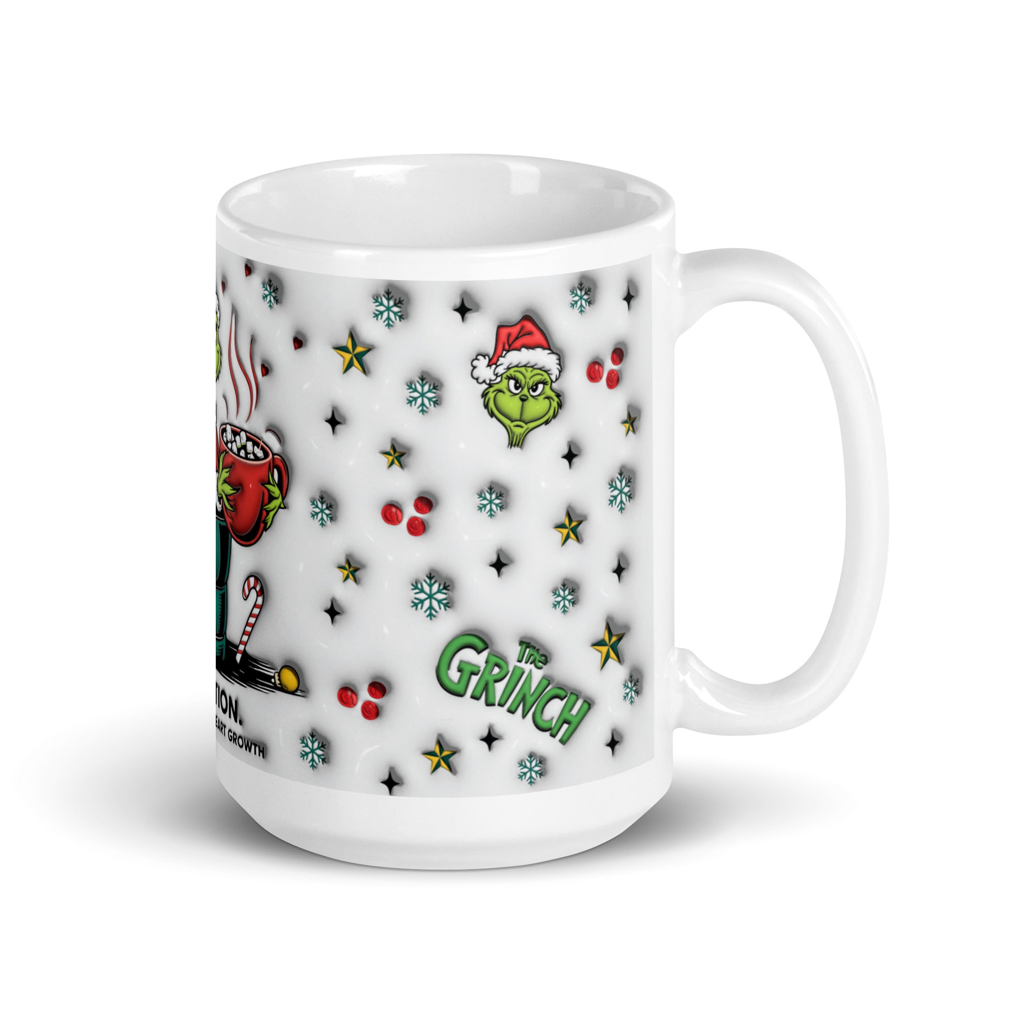 Caution: May Cause Heart Growth White glossy mug-Phoenix Styles