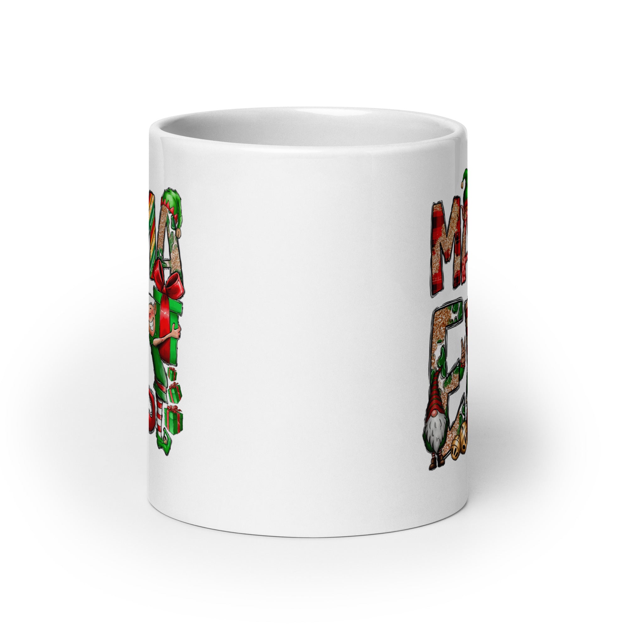 Mama Elf White glossy mug-Phoenix Styles