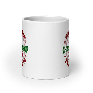 Most Likely To Forget To Christmas Shop White glossy mug-Phoenix Styles